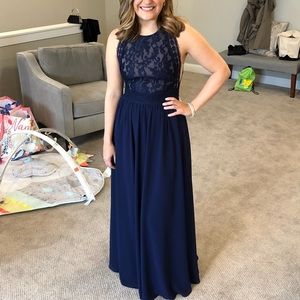Lulus Navy Long Dress